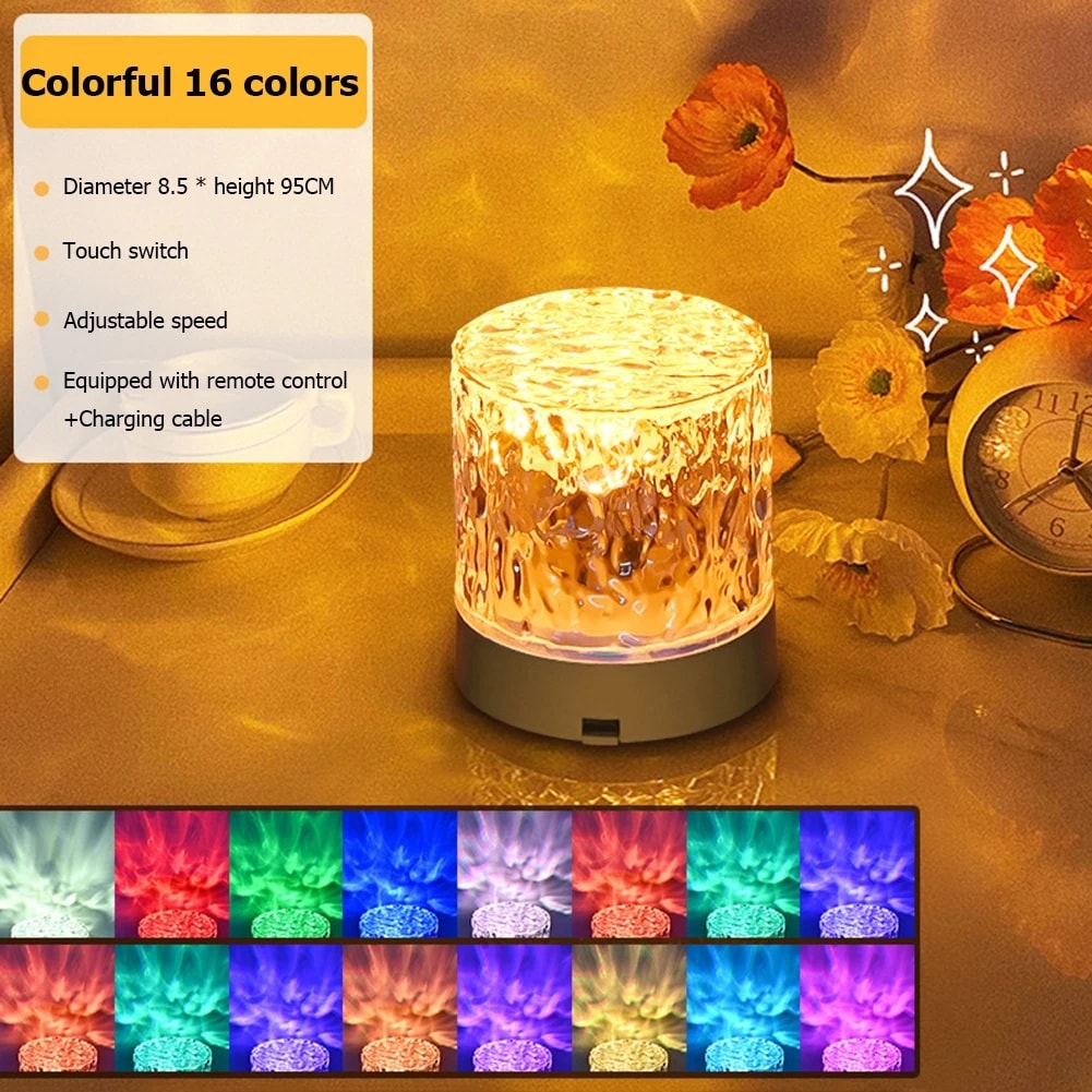 Gizmo Ripple Crystal Lamp 12